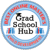 Best online masters in child development badge