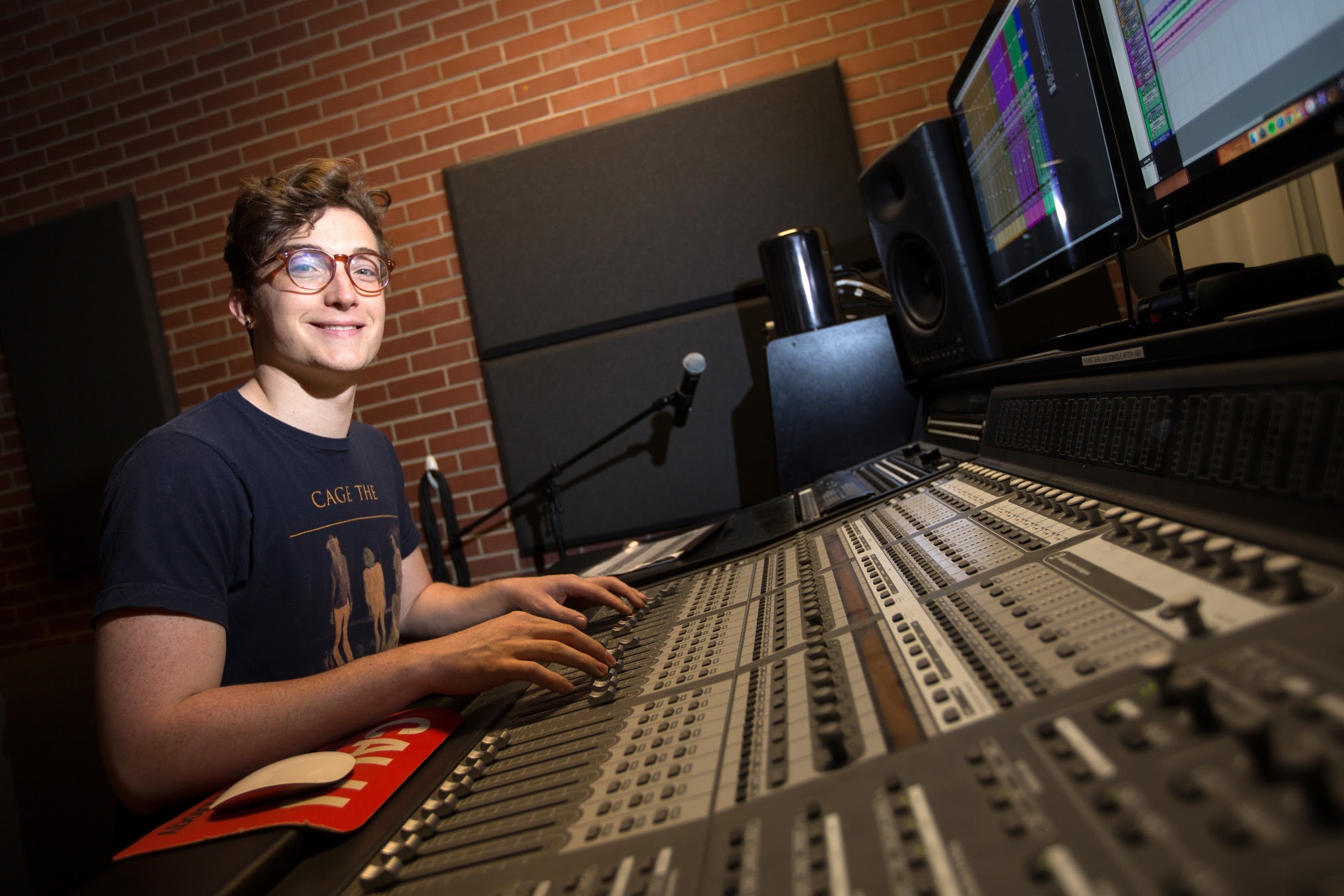 A commercial music student prepares for a career.