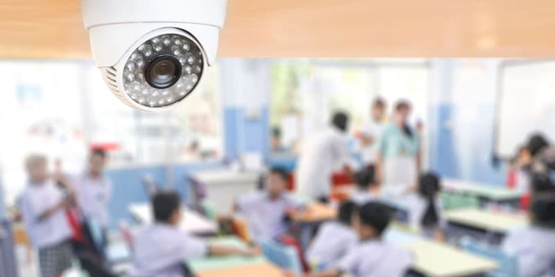 Security camera in classroom.