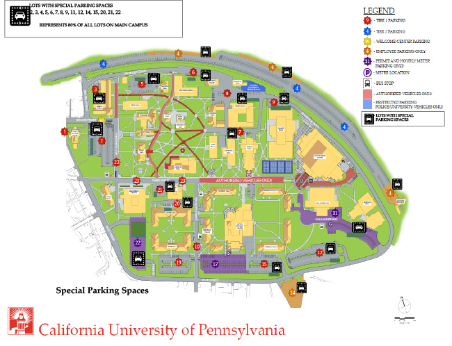 Faculty and Staff Parking Map