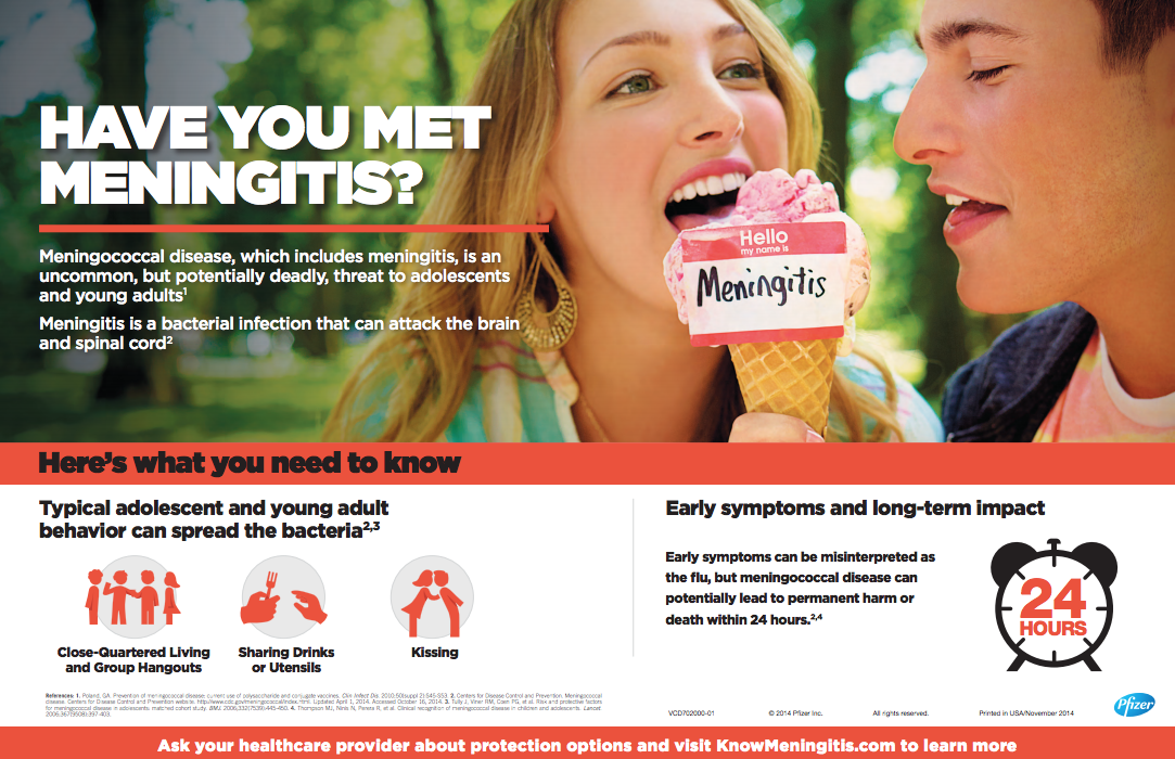 Meningitis poster.