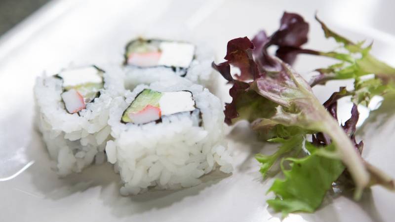 Sushi served at PennWest California's Gold Rush. 